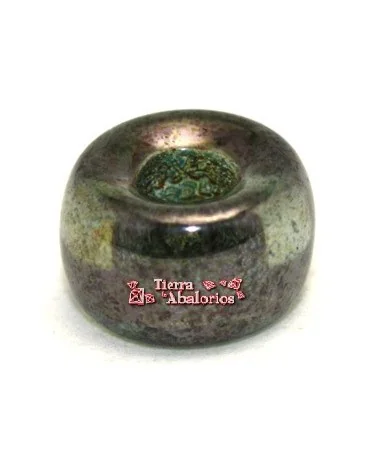 Donut Cristal 9x5mm Agujero 3mm Verde Irisado