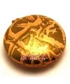 Resina Disco 22mm Agujero 1mm, Naranja y Dorado