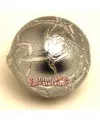 Resina Bola Craquelada 16mm Agujero 0,9mm, Plateada