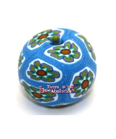 Bola de Fimo 22 Agujero 3,5mm, Turquesa