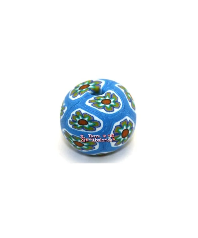 Bola de Fimo 22 Agujero 3,5mm, Turquesa