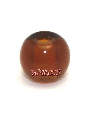 Bola de Cristal Checo 4mm Agujero 0,7mm, Smoked Topaz