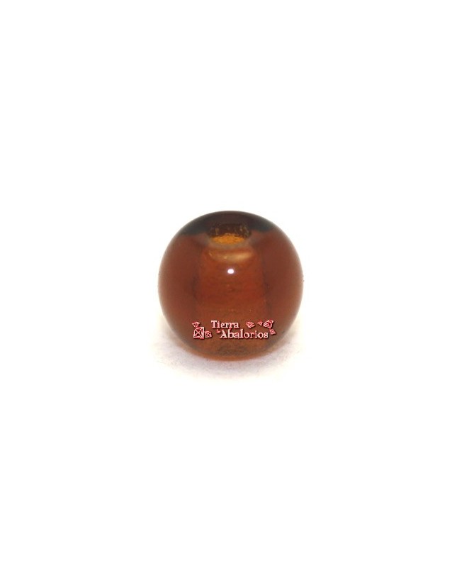 Bola de Cristal Checo 4mm Agujero 0,7mm, Smoked Topaz