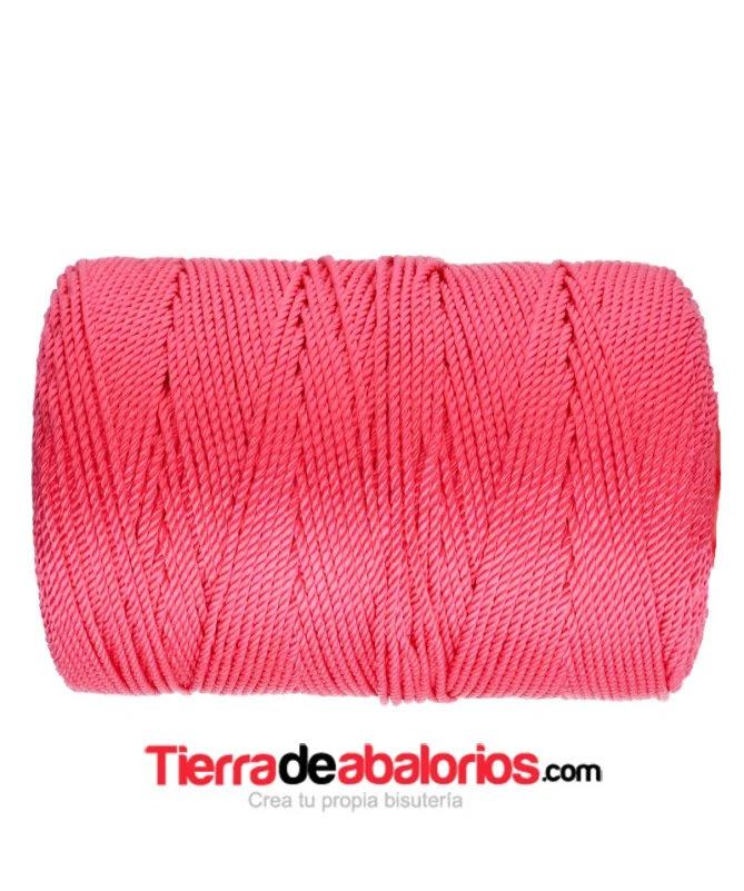 Hilo Trenzado de Nylon 1,5mm - Rosa Hilo Trenzado de Nylon 1,5mm - Rosa