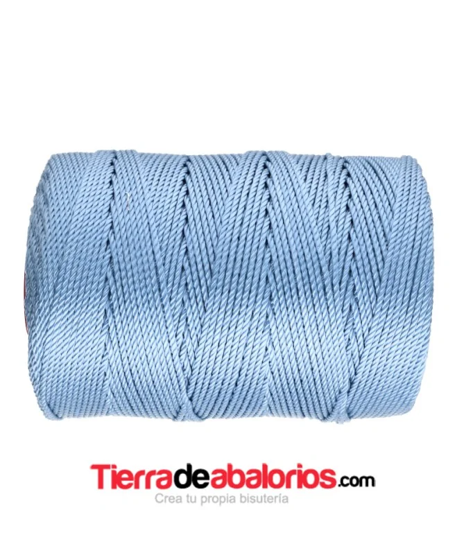 Hilo Trenzado de Nylon 1,5mm - Azul Claro Hilo Trenzado de Nylon 1,5mm - Azul Claro