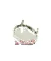 Engaste para Camafeo 18x12mm, Plateado