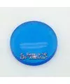 Cabujón Resina 27mm Azul Transparente Brillo