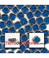 Rombo 12mm Azul Capri con Efecto Picasso (20 uds.)