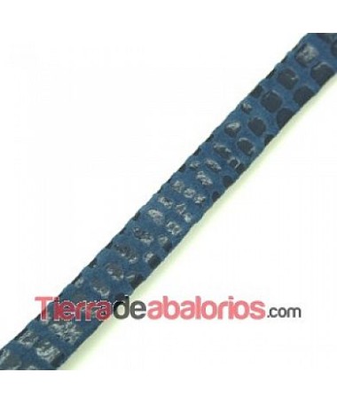 Ante de Cancún Tira Doblada 10mm - Azul Jean (20cm)