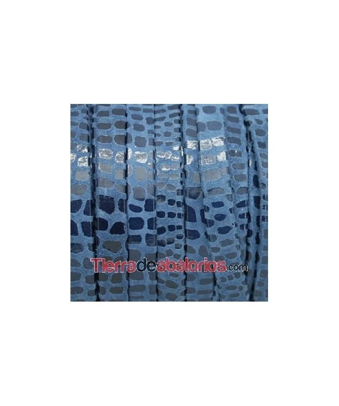 Ante de Cancún Tira Doblada 10mm - Azul Jean