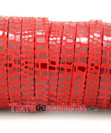 Ante de Cancún Tira Doblada 10mm - Roja