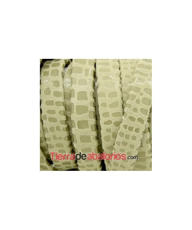 Ante de Cancún Tira Doblada 10mm - Hueso