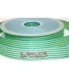 Lazo 15mm Ruban Garbo Verde Rayas Blue Zircon