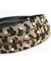 Tira de Piel de Potro 15mm Leopardo, Chatón Swarovski(metro)