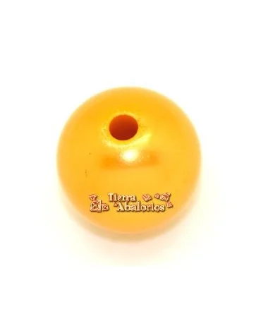 Resina Bola 20mm Agujero 3mm Naranja Resina Bola 20mm Agujero 3mm Naranja
