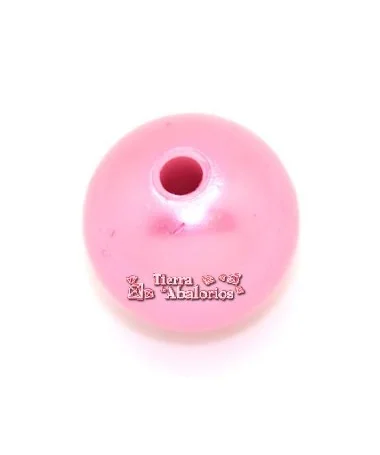 Resina Bola 20mm Agujero 3mm Rosa Chicle Resina Bola 20mm Agujero 3mm Rosa Chicle