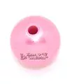 Resina Bola 20mm Agujero 3mm Rosa Chicle