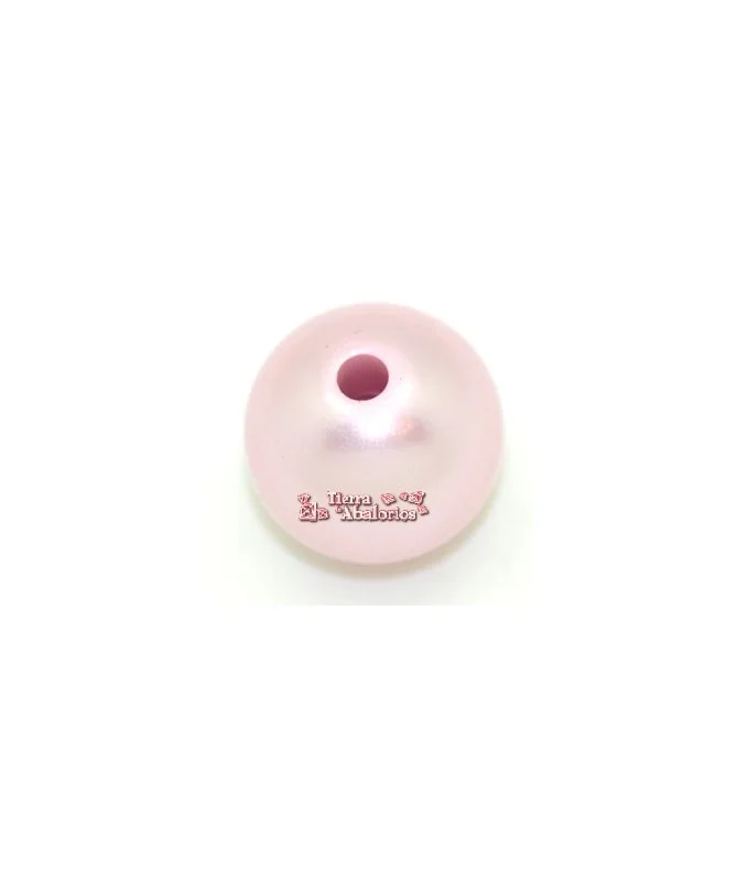 Resina Bola 20mm Agujero 3mm Rosa Bebé