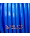 Cuero Regaliz 10x6mm - Azul Electrico (metro)