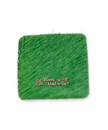 Cuadrado Piel de Potro 30mm Verde Cuadrado Piel de Potro 30mm Verde