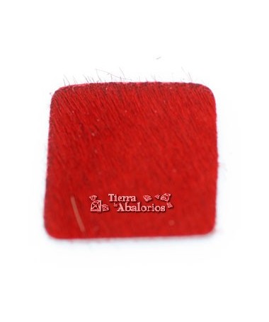 Cuadrado Piel de Potro 30mm Rojo