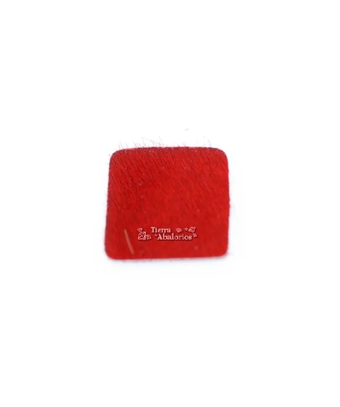 Cuadrado Piel de Potro 30mm Rojo