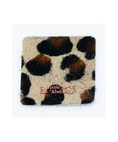 Cuadrado Piel de Potro 30mm Leopardo