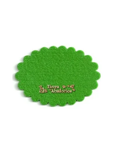 Nube 90x60mm Verde Hierba