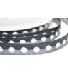 Lazo 10mm Grises Lunares Blancos