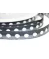 Lazo 10mm Grises Lunares Blancos