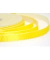 Lazo de Raso 10mm, Amarillo Limón Pespunte Blanco (Revers.)