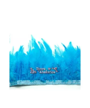 Tira de Plumas de Pavo, Turquesa (metro)