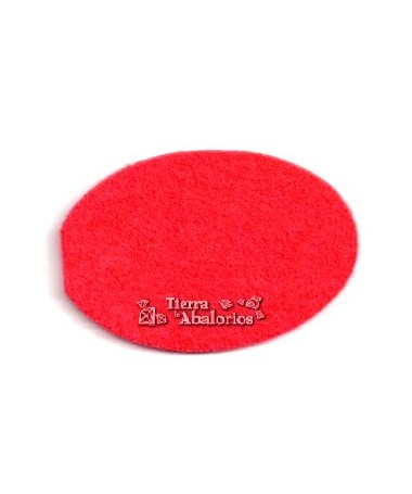 Ovalo 66x45mm Rojo