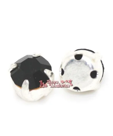 Chaton Engastado Swarovski SS28, Jet Chaton Engastado Swarovski SS28, Jet