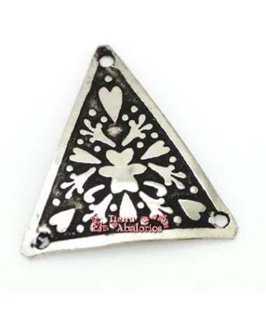 Triangulo Labrado 25mm, Plateado