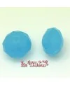 Rondel Facetado 12x7mm Agujero 1,7mm, Turquesa Opalino
