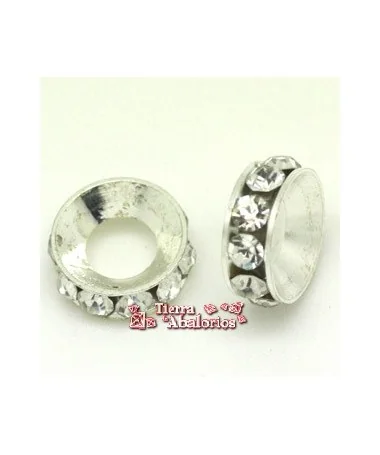 Rondel 14mm Agujero 7mm, Cristal