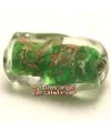 Tubo Cristal Twist 20x10mm Agujero 1,5mm, Verde
