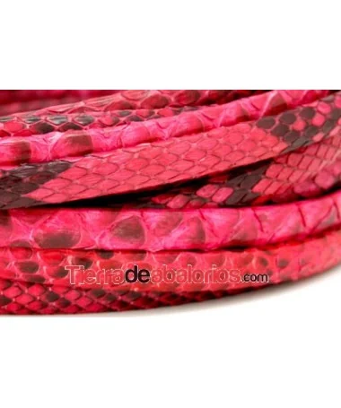 Piel Serpiente Pitón 1/2 Caña 10mm Fucsia (metro) Piel Serpiente Pitón 1/2 Caña 10mm Fucsia (metro)