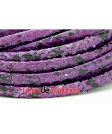 Piel Serpiente Pitón 1/2 Caña 10mm Lila (metro) Piel Serpiente Pitón 1/2 Caña 10mm Lila (metro)