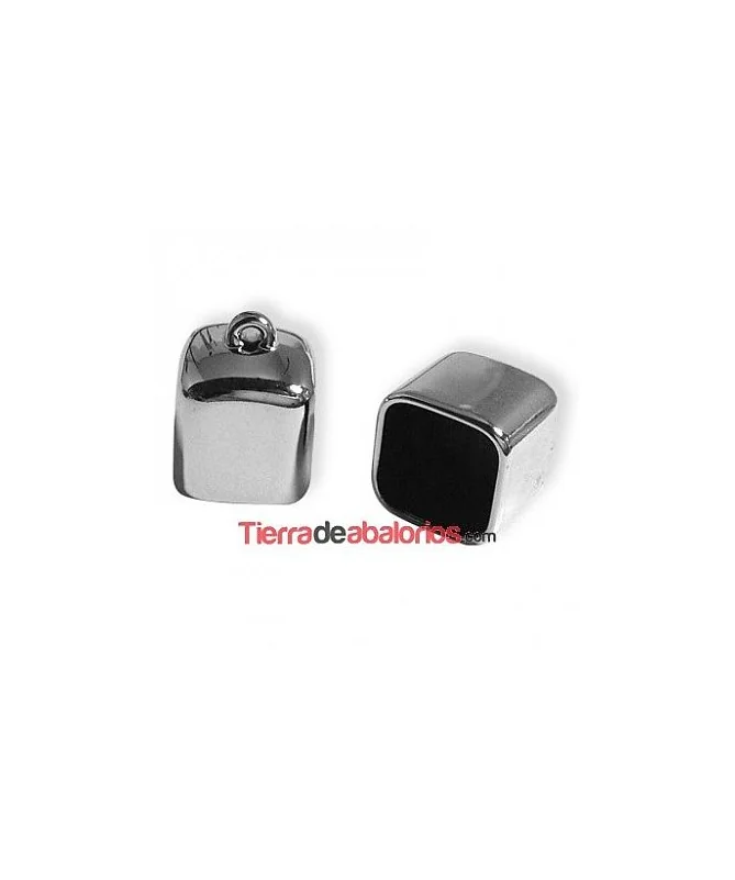 Terminal Laminado 25x20mm Agujero 17x17mm Plata Rodio