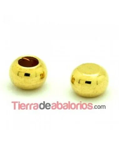 Bola Terminal 5x3,5mm Agujero 2,2mm, Dorada