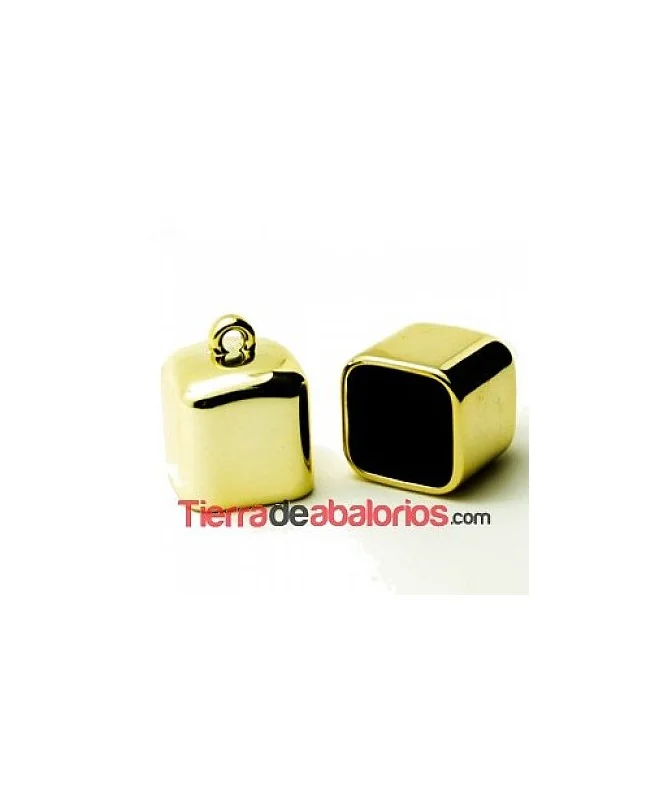 Terminal Laminado 25x20mm Agujero 17x17mm Dorado Brillante