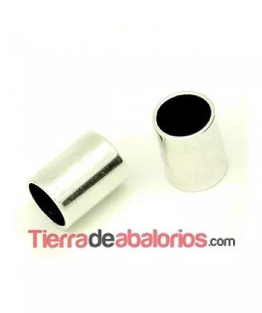 Tubo 16x12mm Agujero 10,2mm, Plateado