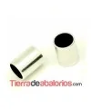 Tubo 16x12mm Agujero 10,2mm, Plateado