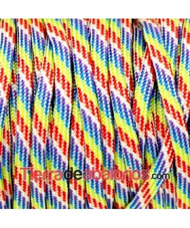 Cordón de Escalada Plano 4mm Multicolor