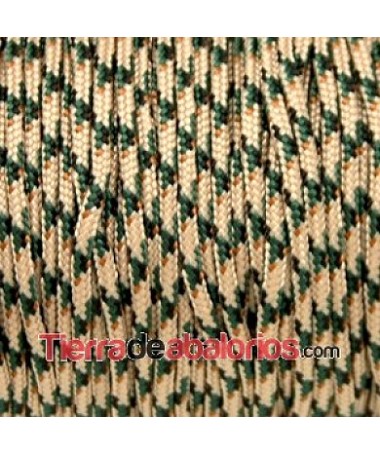 Cordón de Escalada Redondo 2,5mm, Marrón Claro, Verde, Beige
