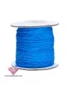 Cordón de Algodón Trenzado Brillante 0,7mm Turquesa Flúor