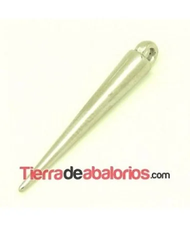 Spike Colgante Laminado de 35x5mm Plateado