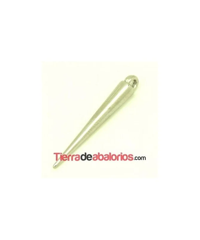 Spike Colgante Laminado de 35x5mm Plateado